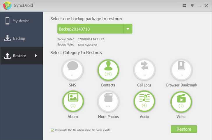 Restore Android Phone