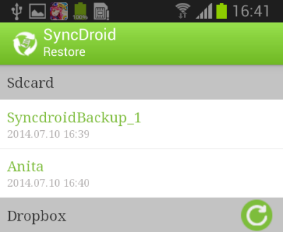Restore Android Phone from Backup