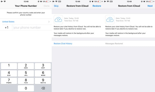 recover deleted whatsapp to iphone 12 from icloud backup