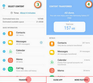 using samsung smart switch to transfer data from ios 13 to android phone