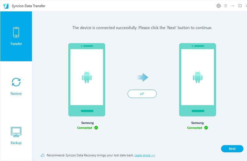 transfer data from Samsung to Samsung Galaxy Note 20 or 20 Ultra