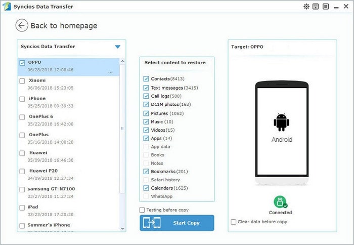 restore backup to OPPO Find X