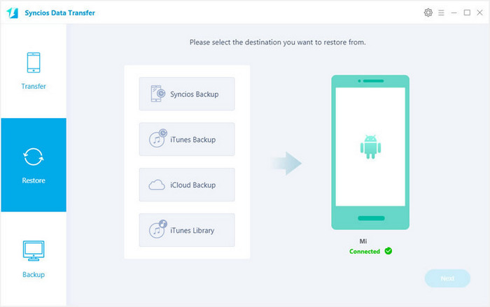 restore data to Xiaomi Mi A2/A2 Lite