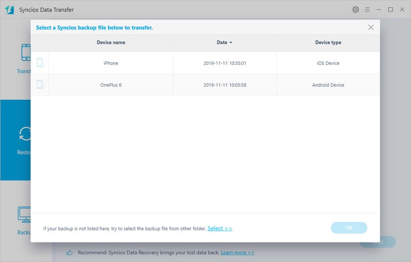 iCloud backup to Huawei P20 transfer