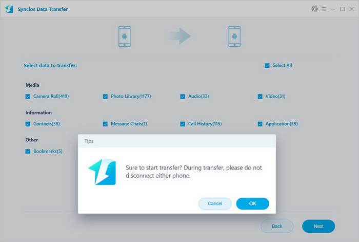 sync Huawei data to Samsung Galaxy A9s