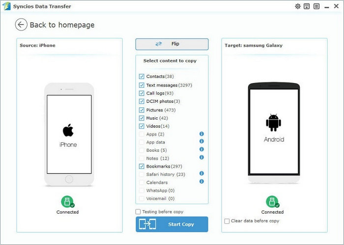 move iPhone call logs to Samsung Galaxy Note 9